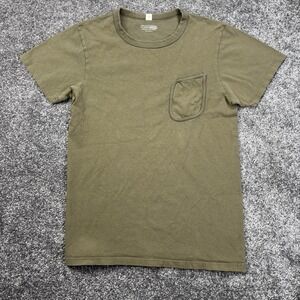 Lady White Co Pocket T-Shirt Men's Small Green Sanforized USA Made Short Sleeve